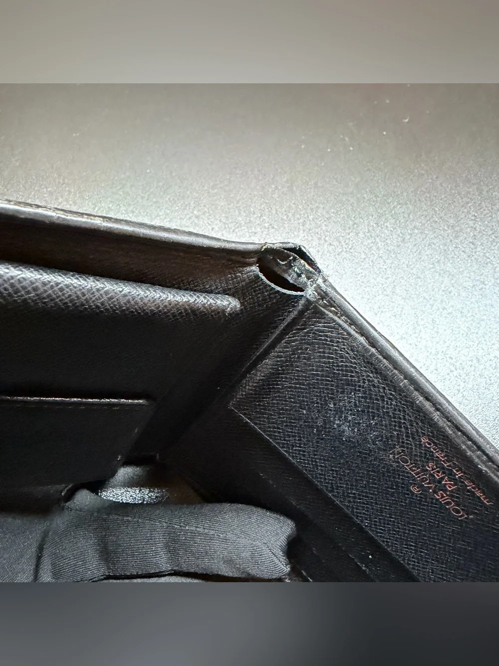 Louis Vuitton Black Epi Marco Bifold Wallet
